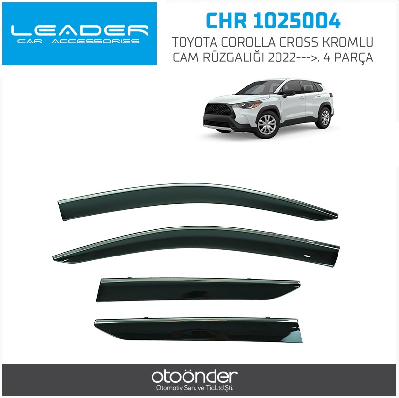 TOYOTA COROLLA CROSS KROMLU CAM RÜZGALIĞI 2022--->. 4PARÇA