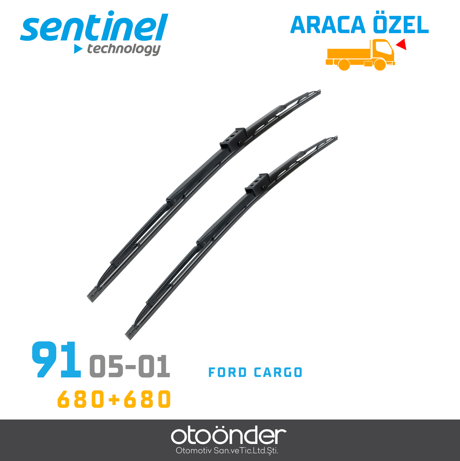 SİLECEK SÜPÜRGESİ FORD CARGO  TAKIM 680mm+680mm