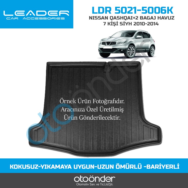 NISSAN QASHQAI+2 BAGAJ HAVUZ 7 KİŞİ SİYH 2010-2017