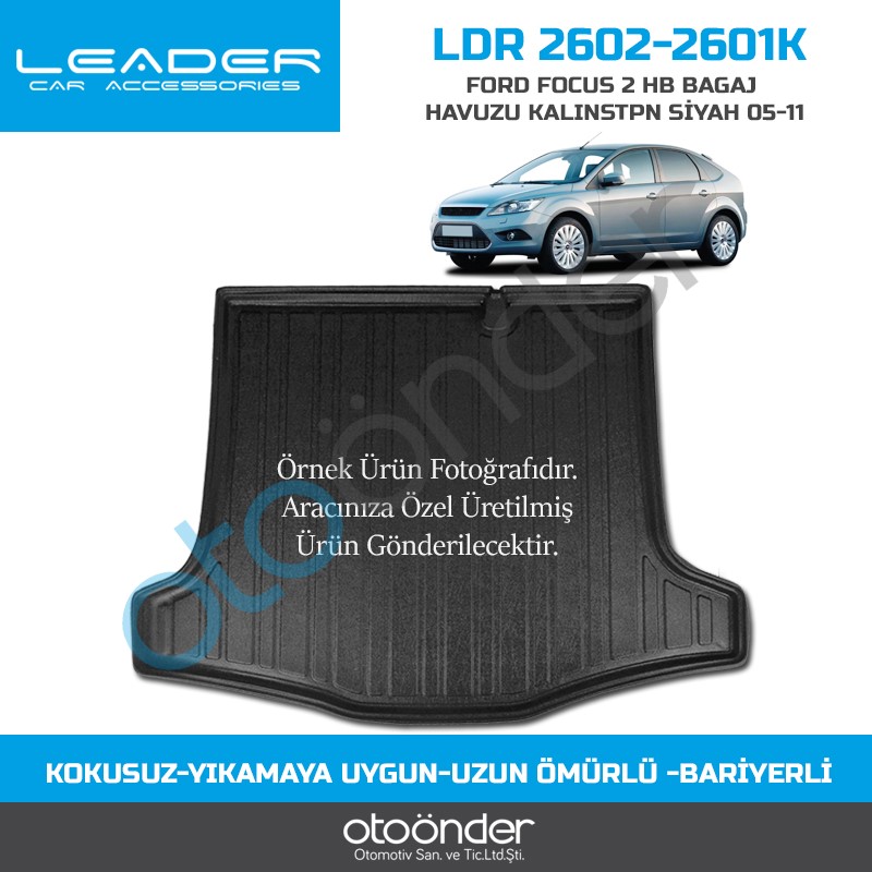 FORD FOCUS 2 HB BAGAJ HAVUZU KALINSTPN SİYAH 05-11