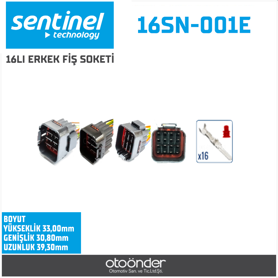 OTO ELEKTRİK TESİSAT SOKETİ[ERKEK][DEMONTE]. [ÜNİVERSAL]