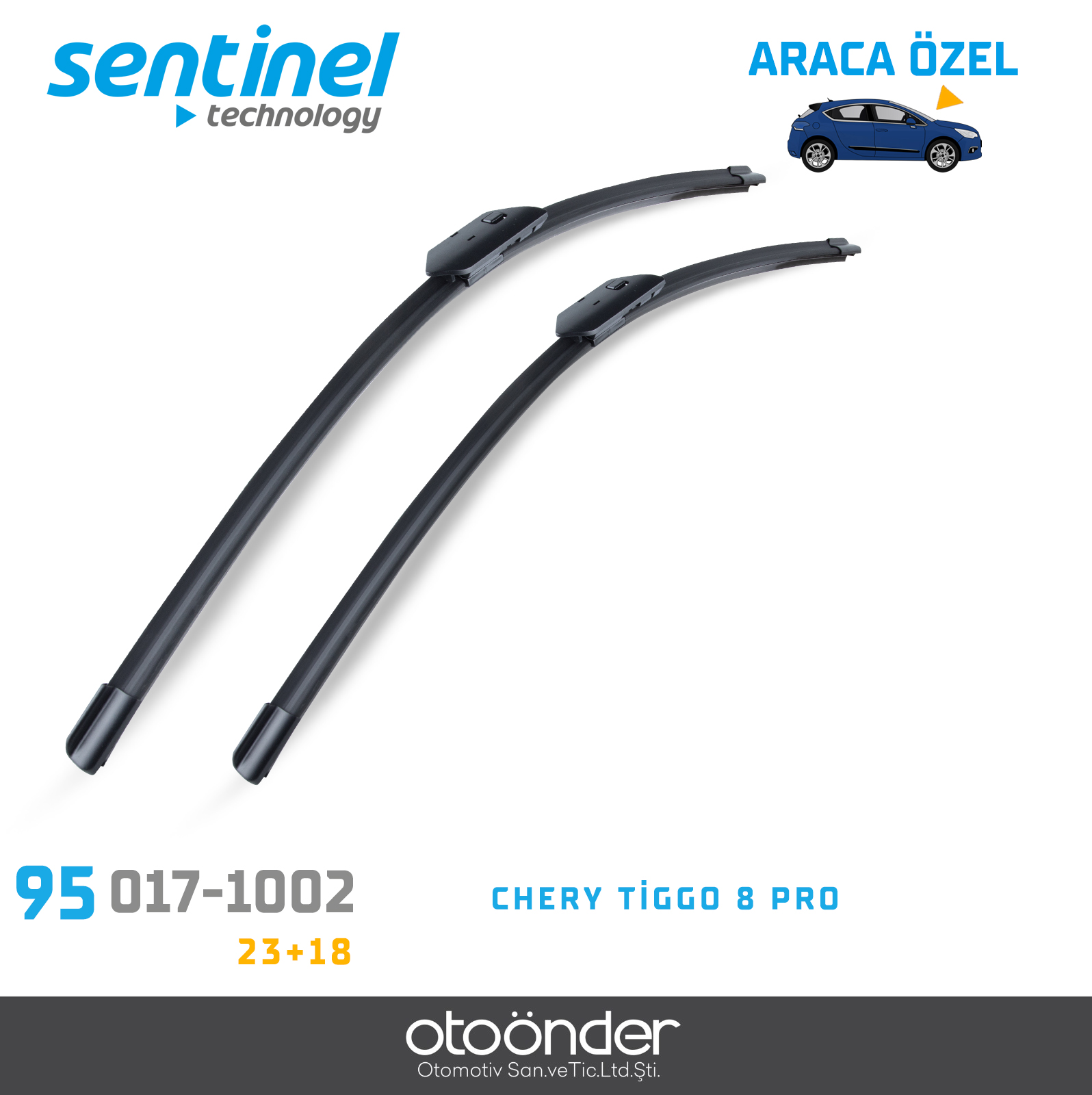 SÜPÜRGE TK ÖN CHERY TİGGO 8  PRO   23"+18"