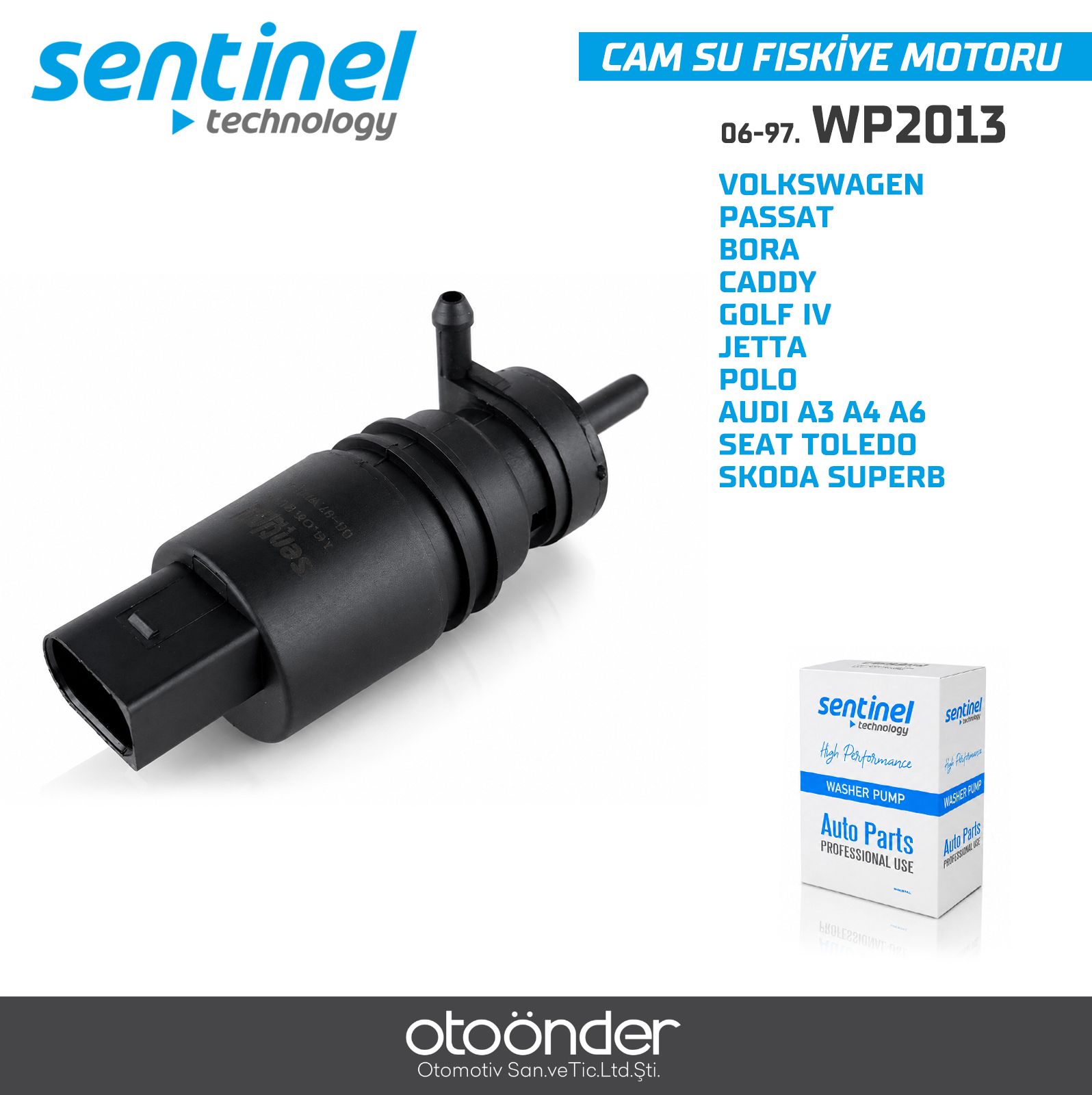 CAM SU FİSKİYE MOTORU VOLKSWAGEN PASSAT BORA CADDYGOLF IV JETTA POLO AUDI A3 A4 A6 SEAT TOLEDO SKODA SUPERB