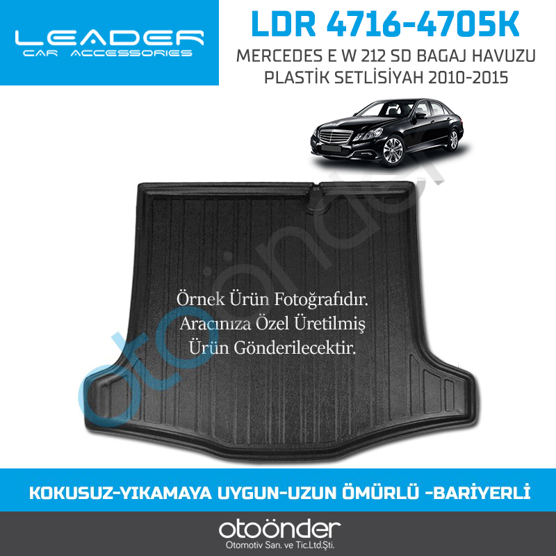 MERCEDES E W 212 SD BAGAJ HAVUZU PLASTİK SETLİSİYAH 2010-2015