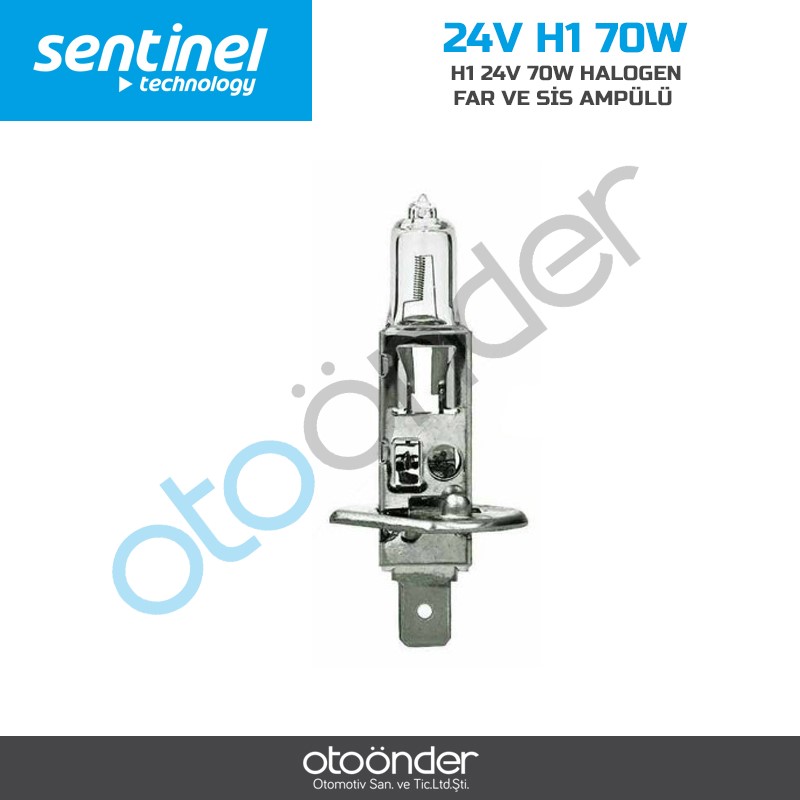 H1 24V 70W HALOGEN FAR VE SİS AMPÜLÜ