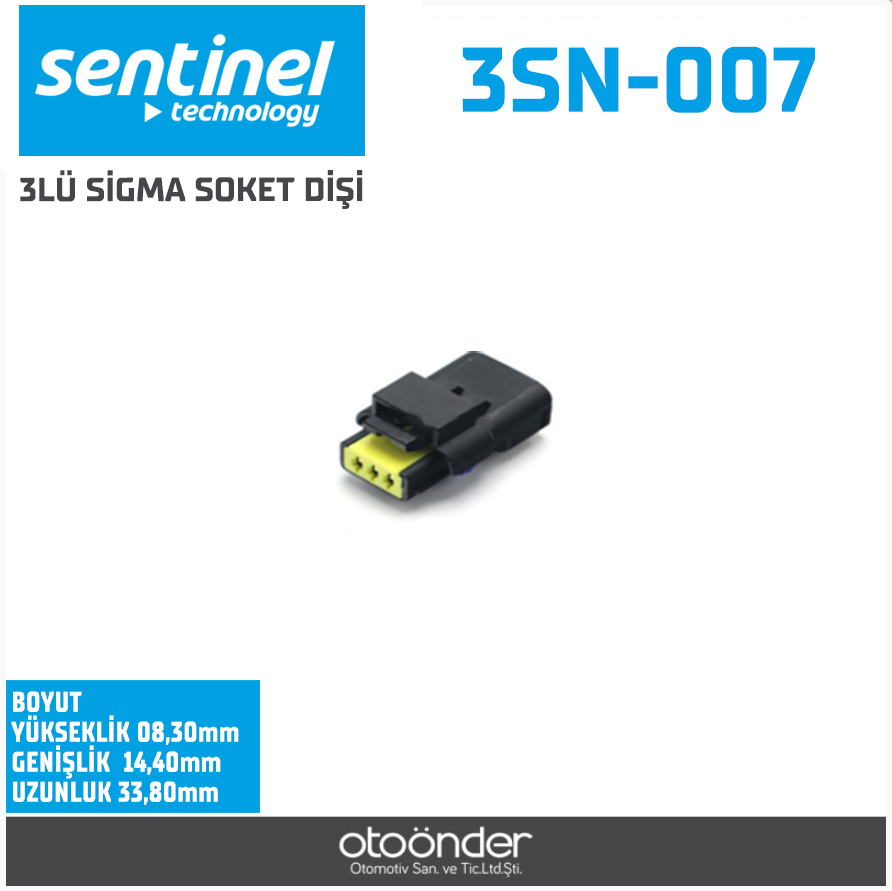 SİGMA KRANK SENSÖR, ŞANZUMAN, FAR,HARARET MÜŞÜR. SOKETİ [DİŞİ]