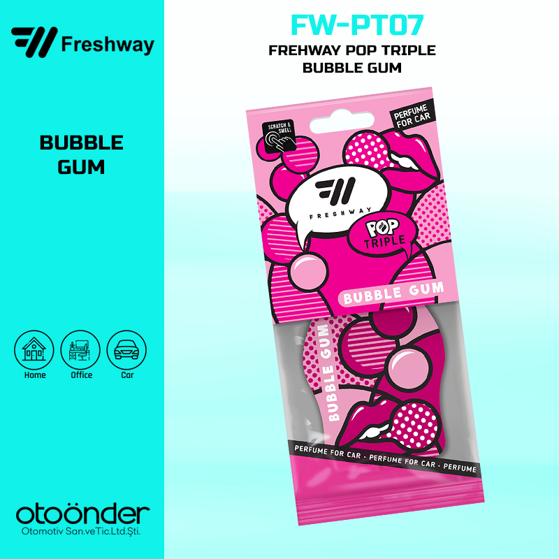 POP TRIPPLE DRY Büyük Kağıt Koku Bubble GumFresh Way