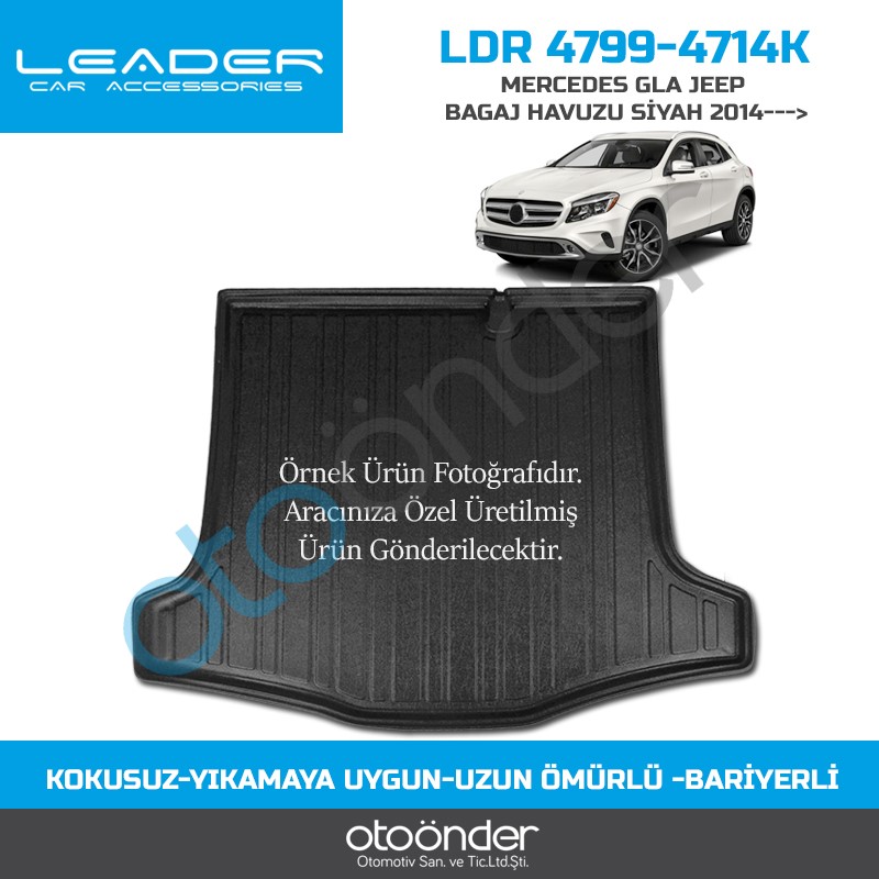 MERCEDES GLA JEEP BAGAJ HAVUZU SİYAH 2014-2019