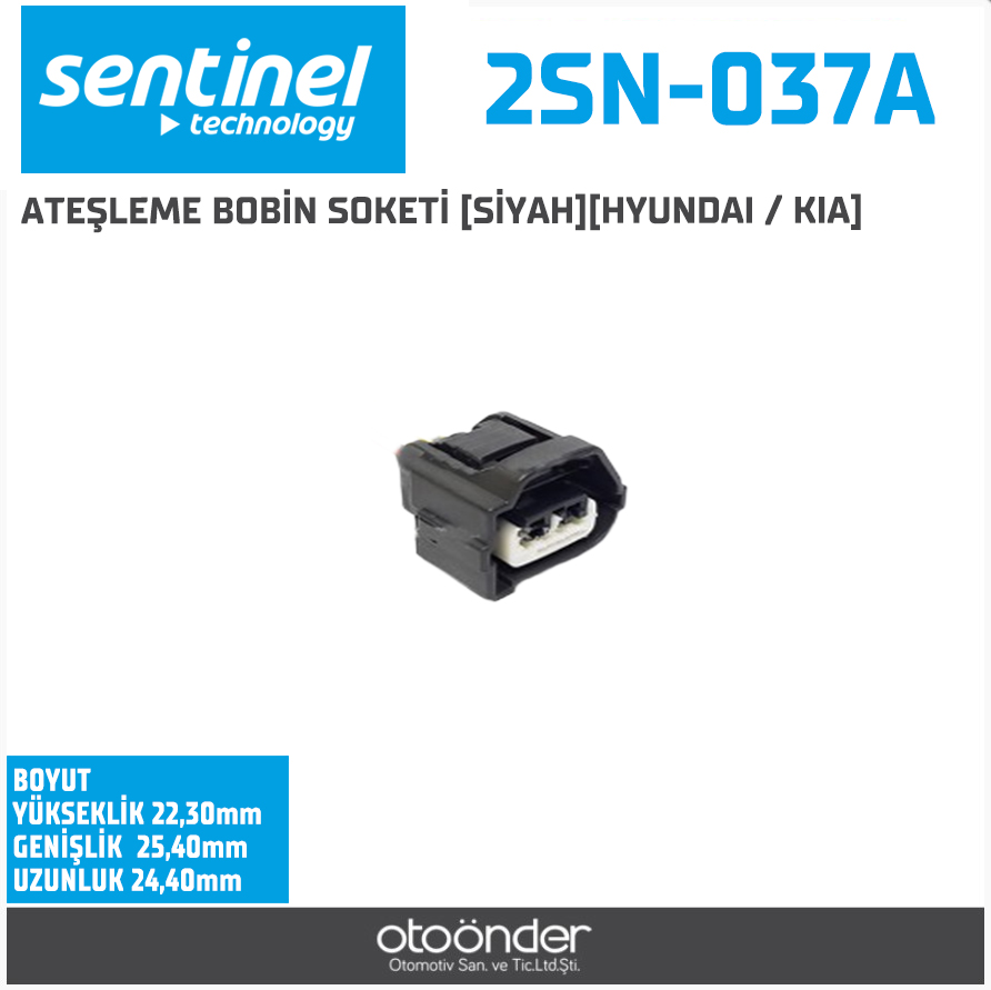 ATEŞLEME BOBİN SOKETİ [SİYAH][HYUNDAI / KIA]