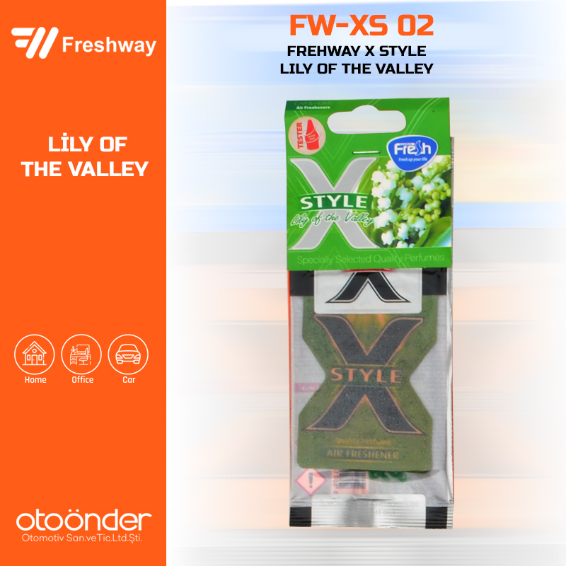 X Style Kağıt Koku Lily of the valleyFresh Way