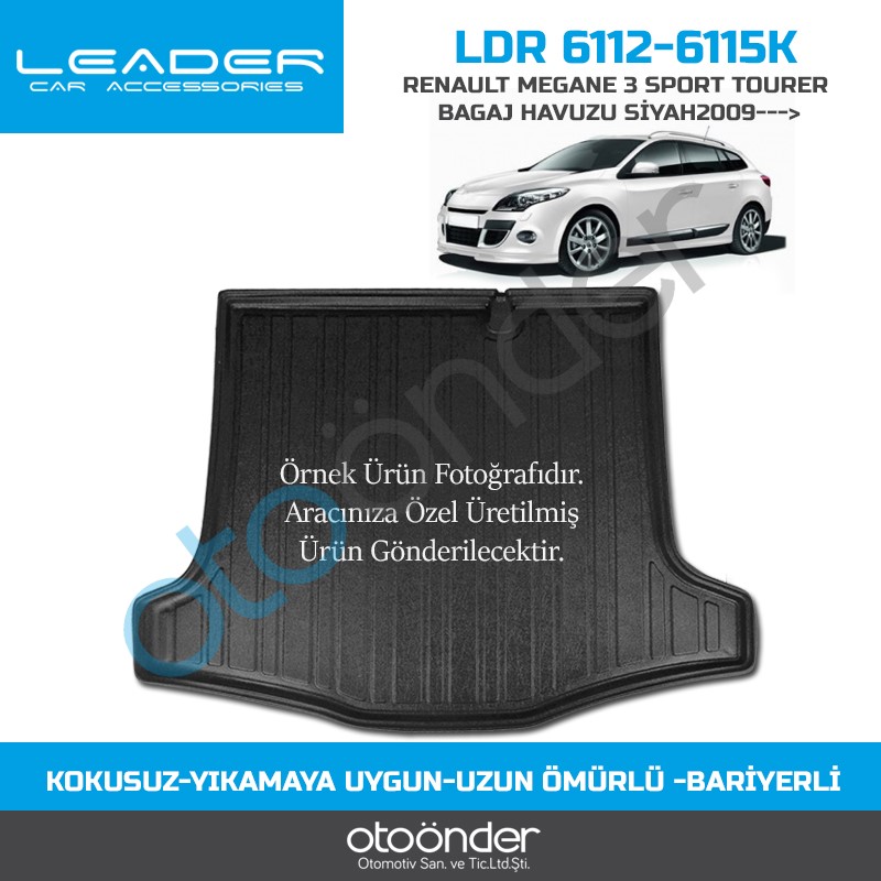 RENAULT MEGANE 3 SPORT TOURER BAGAJ HAVUZU SİYAH2009-2016