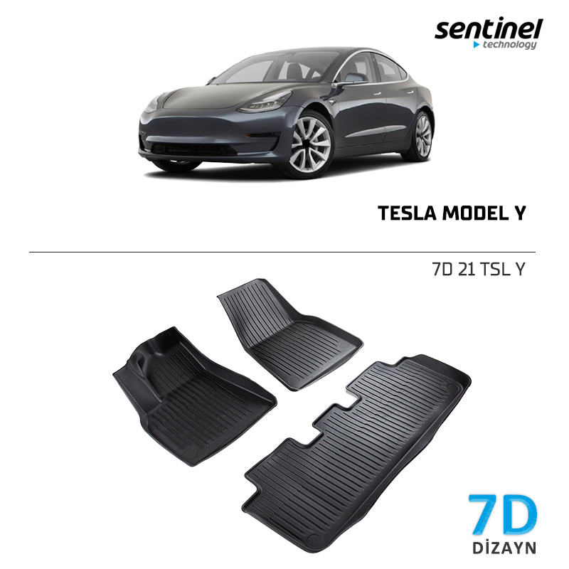 TESLA MODEL Y 7D PASPAS SİYAH