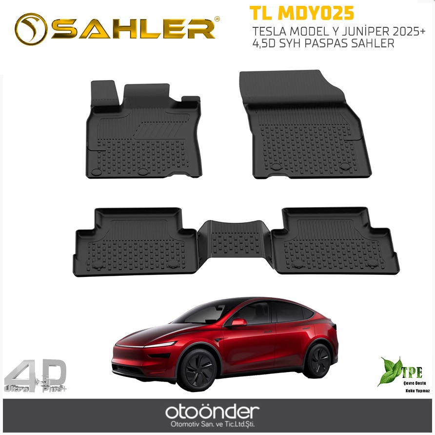 TESLA MODEL Y JUNİPER 2025+ 4,5D SYH PASPAS SAHLER