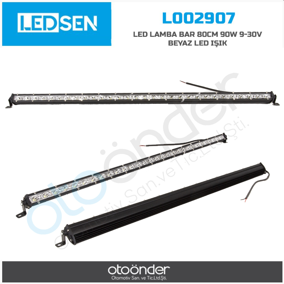 LED LAMBA BAR 80CM 90W 9-30V BEYAZ LED IŞIK