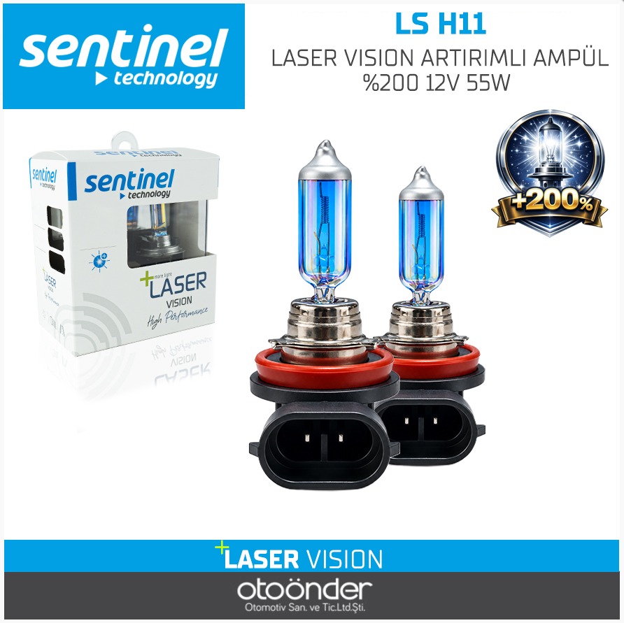 LASER VISION ARTIRIMLI AMPÜL %200 12V 55W