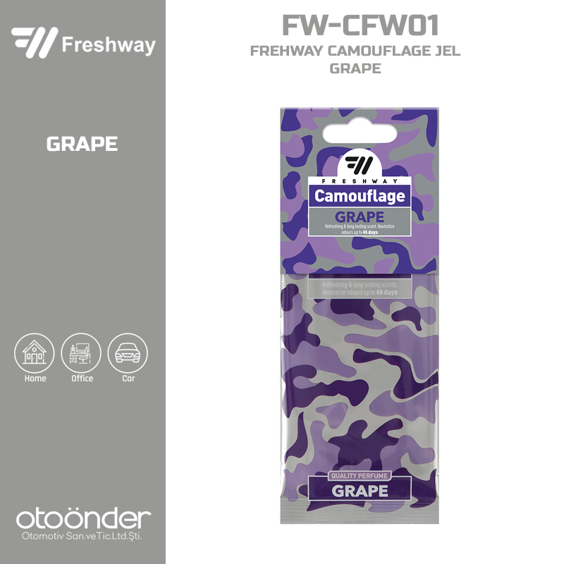 DRY CAMOUFLAGE Kağıt Koku GrapeFresh Way