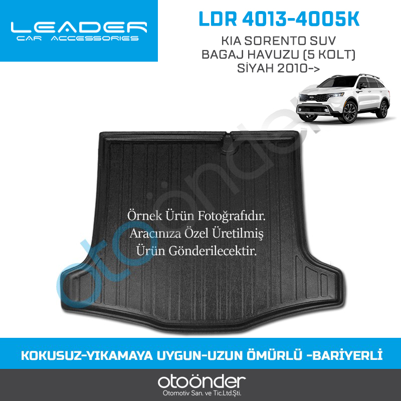 KIA SORENTO BAGAJ HAVUZU (5 KOLT) SİYAH 2010-2015