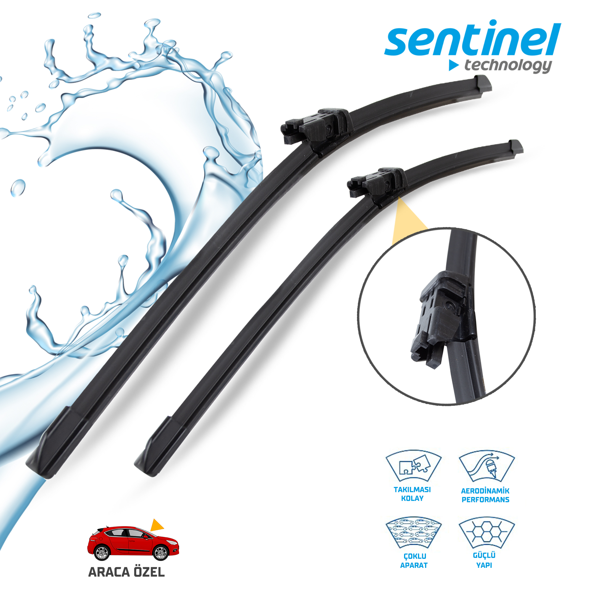 SÜPÜRGE TK ÖN RENAULT TRAFİK-1 (2014->),, 26"+19"FORD MONDEO 2007-2014, OPEL VIVARO 2014->, VOLVO (C70-2006->,,V40 2012->),, 26"+19"