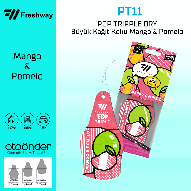 POP TRIPPLE DRY Büyük Kağıt Koku Mango & PomeloFresh Way