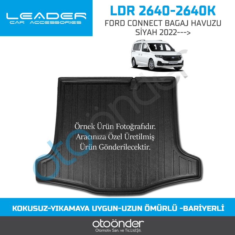 FORD CONNECT BAGAJ HAVUZU SİYAH 2022--->