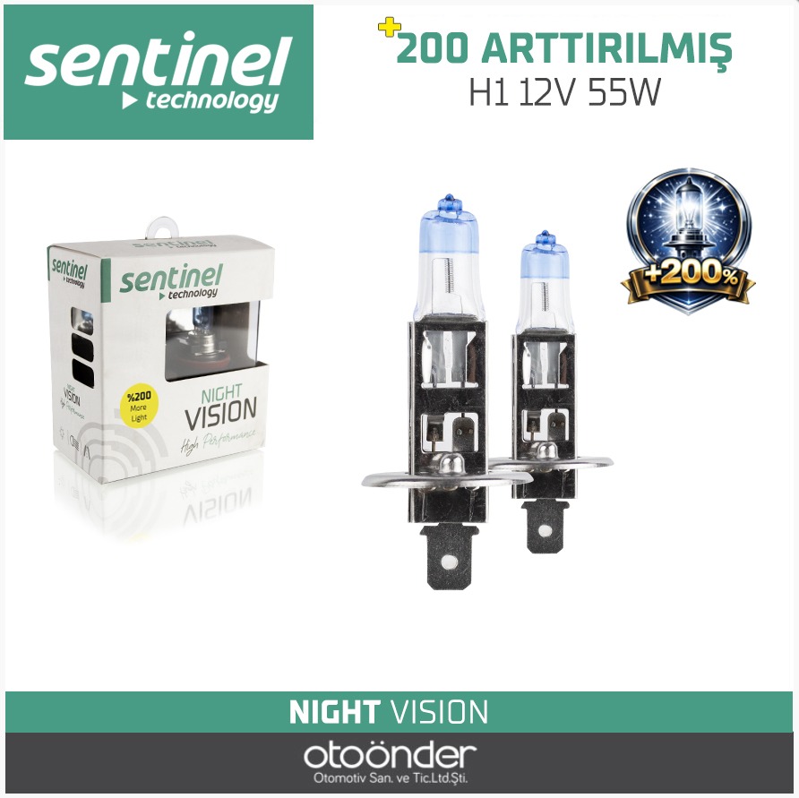 NIGHT VISION ARTIRIMLI AMPÜL %200 12V 55W