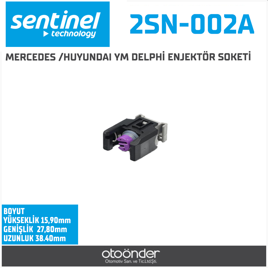 MERCEDES /HUYUNDAI YM DELPHİ ENJEKTÖR SOKETİ