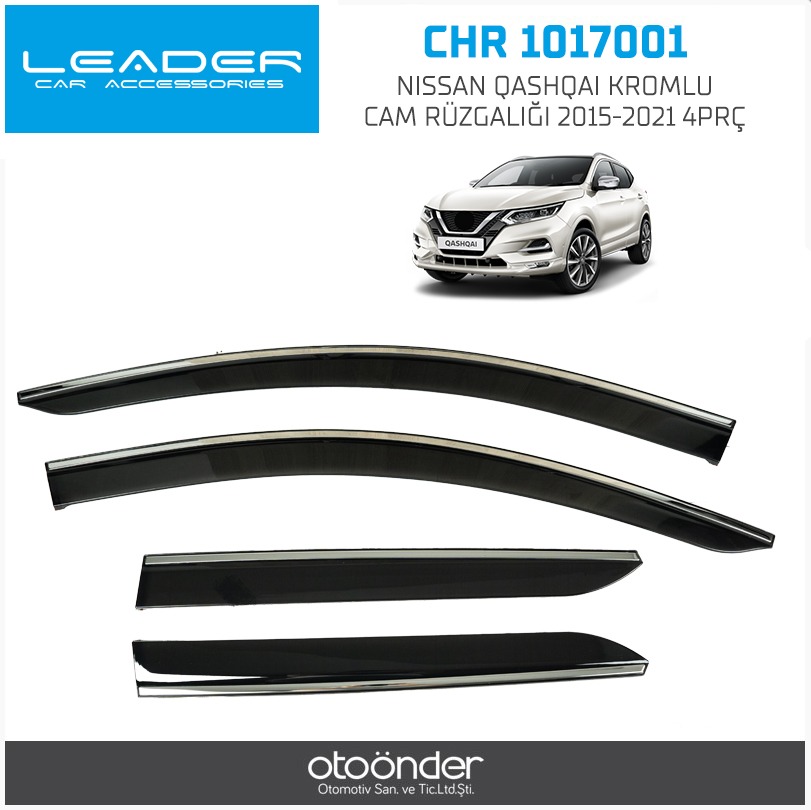 NISSAN QASHQAI KROMLU CAM RÜZGALIĞI 2015-2021 4PRÇ