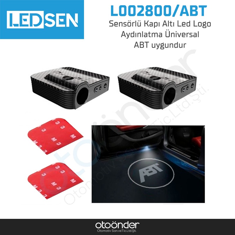 Sensörlü Kapı Altı Led Logo Aydınlatma Üniversal- ABT