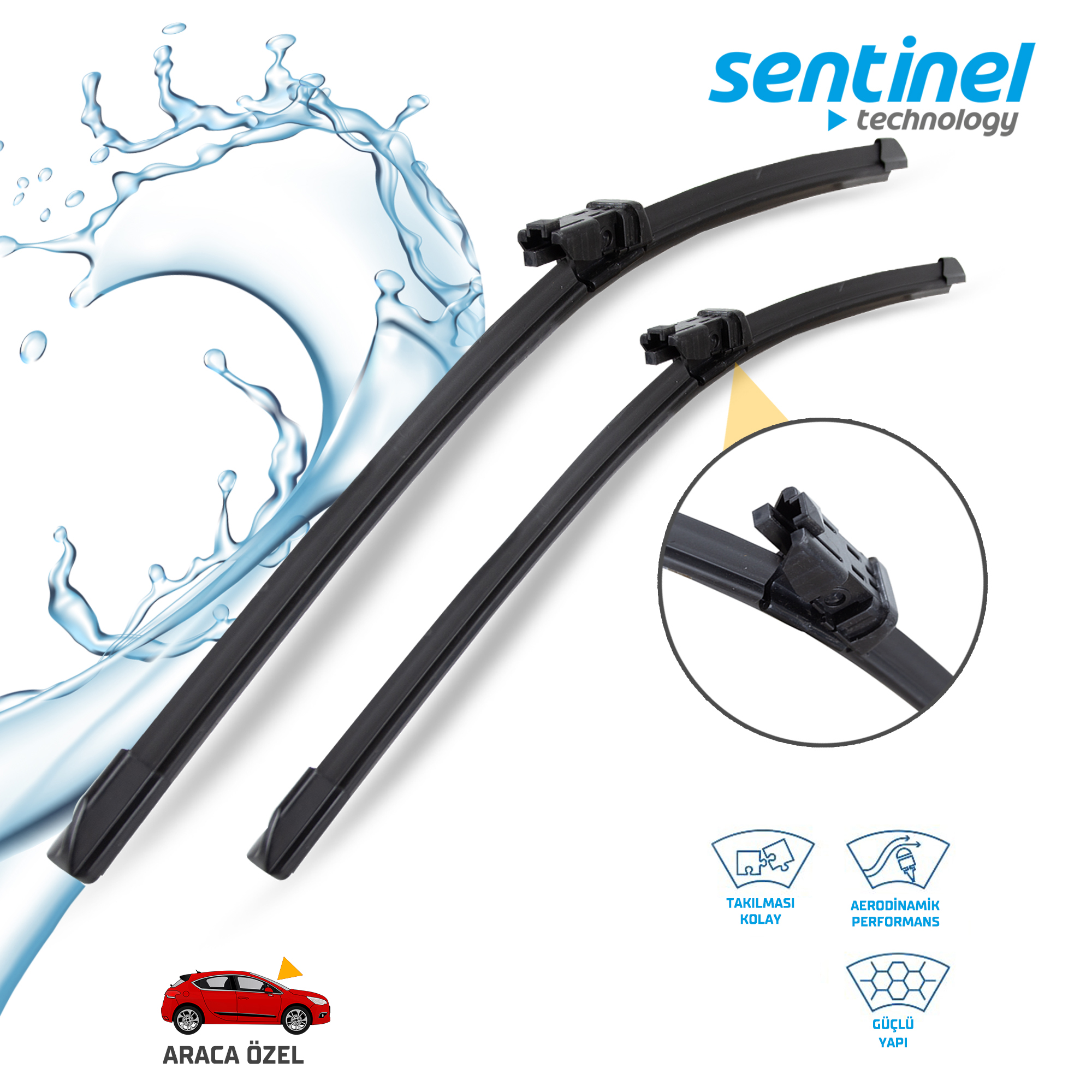 SÜPÜRGE TK ÖN FORD FIESTA VI(2008-2017), FIAT 500LFIAT 500L 2012->,, 26"+15"