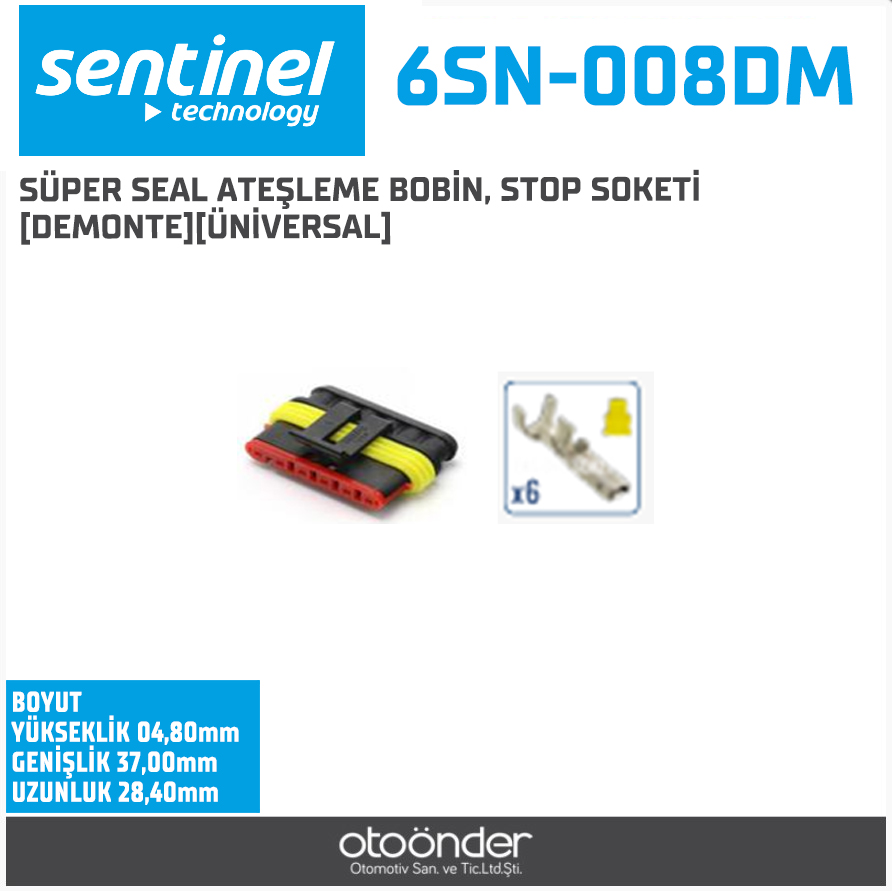 SÜPER SEAL ATEŞLEME BOBİN, STOP SOKETİ [DEMONTE][ÜNİVERSAL]
