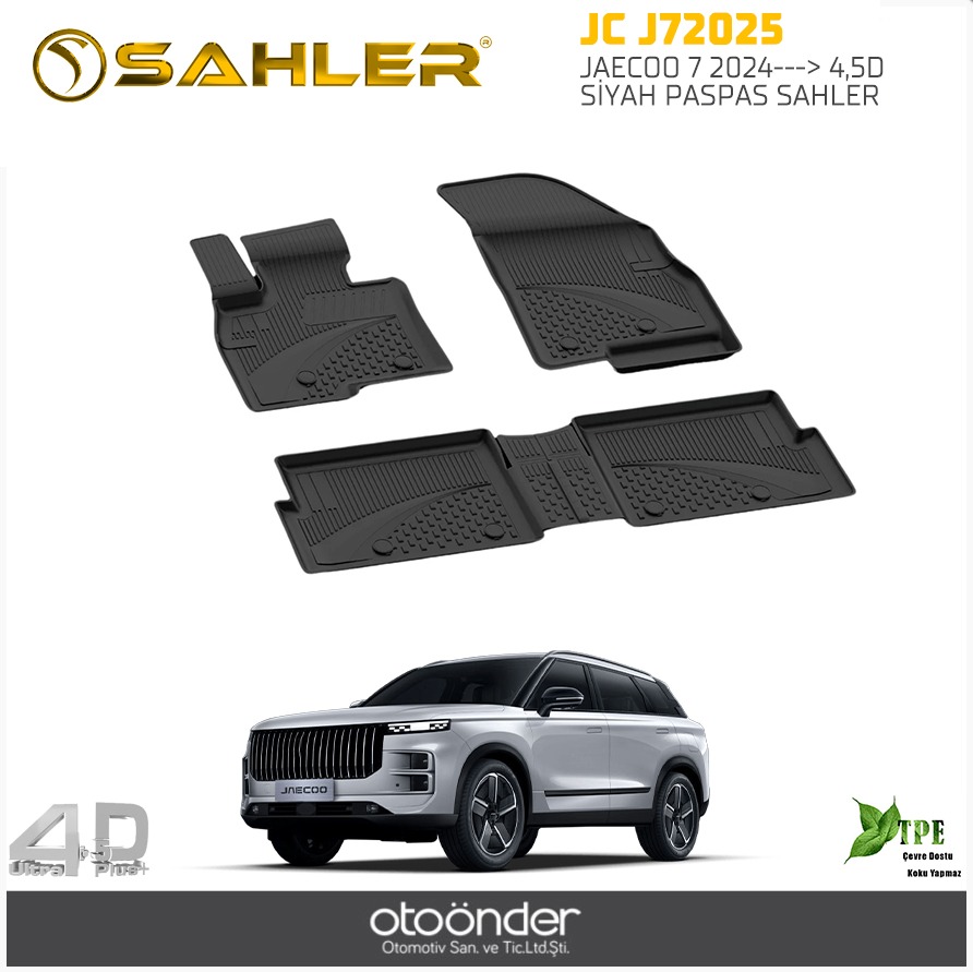 JAECOO 7  2024---> 4,5D SİYAH PASPAS SAHLER
