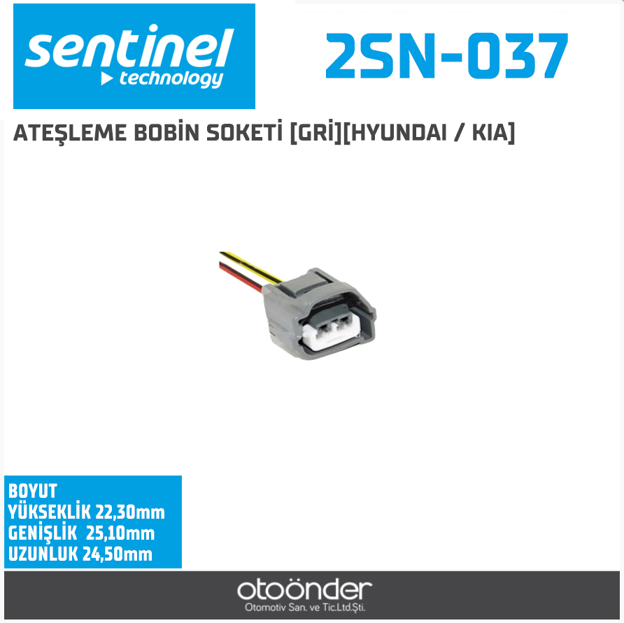 ATEŞLEME BOBİN SOKETİ [GRİ][HYUNDAI / KIA]