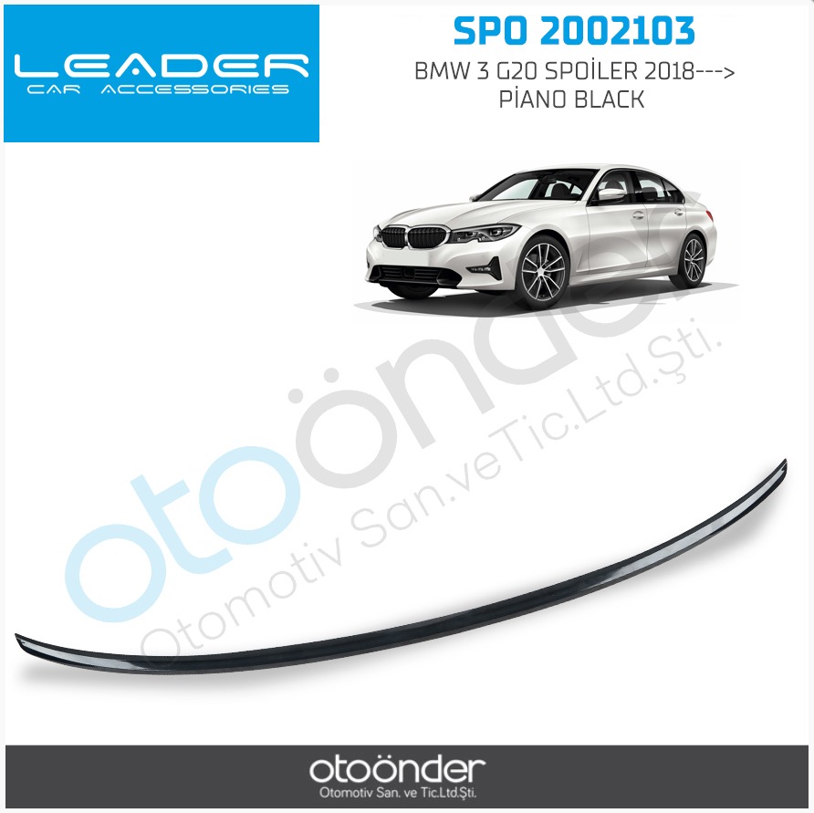 BMW 3 G20 SPOİLER 2018---> PİANO BLACK (ENJEKSİYONBASKI)