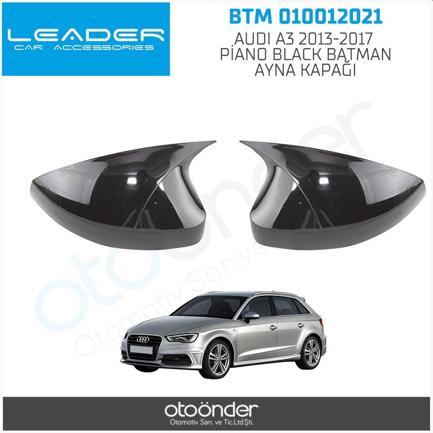 AUDI A3 8V 2012-2019 HB SD PİANO BLACK BATMAN AYNA. KAPAĞI