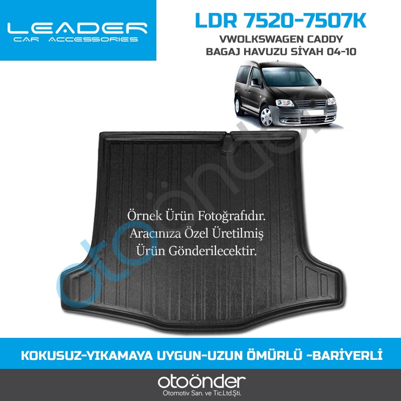 VWOLKS CADDY BAGAJ HAVUZU SİYAH 2004-2010