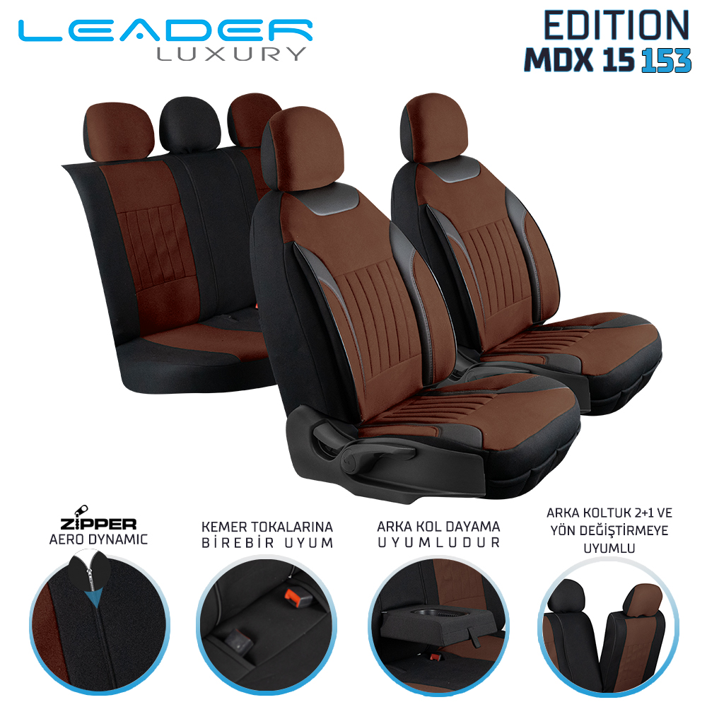 EDİTİON TAY TÜYÜ OTO KILIFI FERMUARLI. TARÇIN