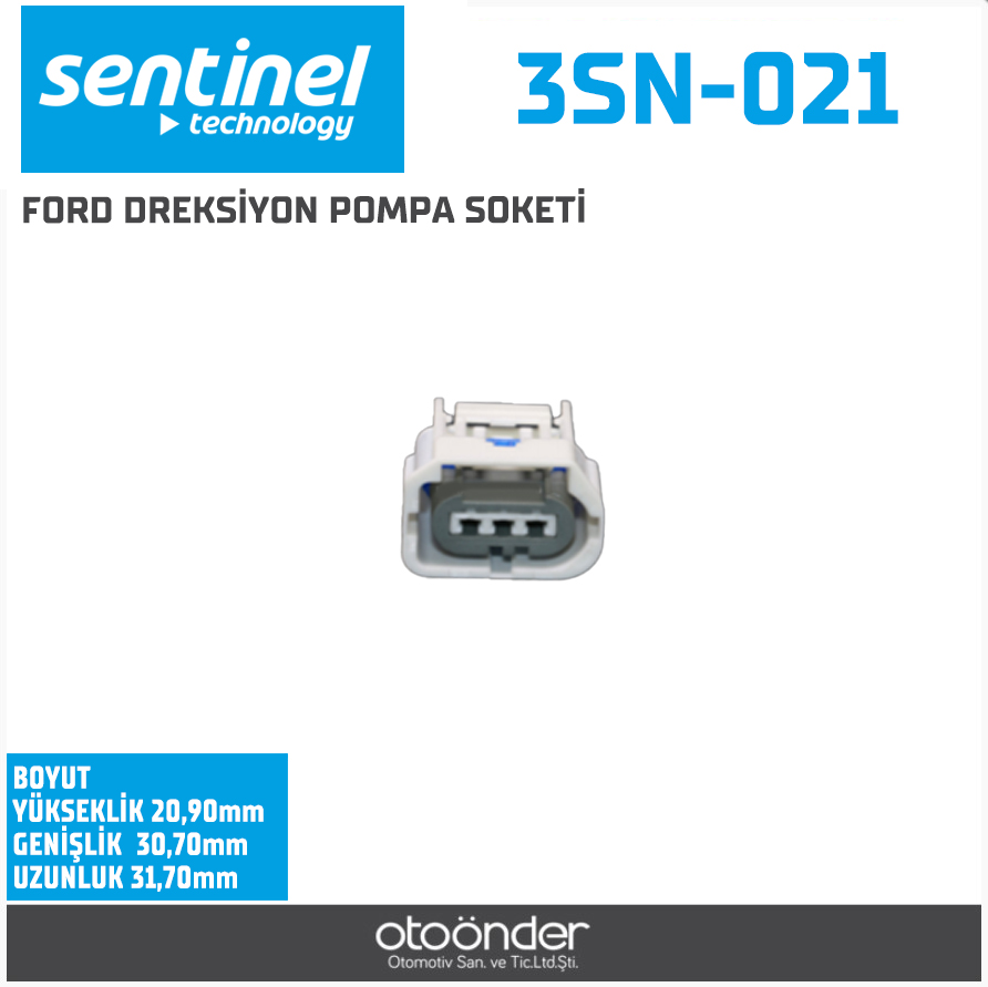 DİREKSİYON POMPA, YAKIT BASINÇ SENSÖRSOKETİ [FORD]