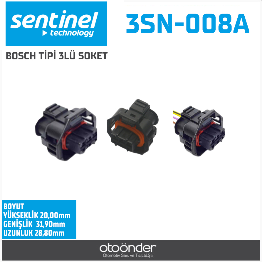 BOSCH DİZEL ENJEKTÖR, MAP SENSÖR SOKETİ[CADILLAC/ CHEVROLET / FORD]