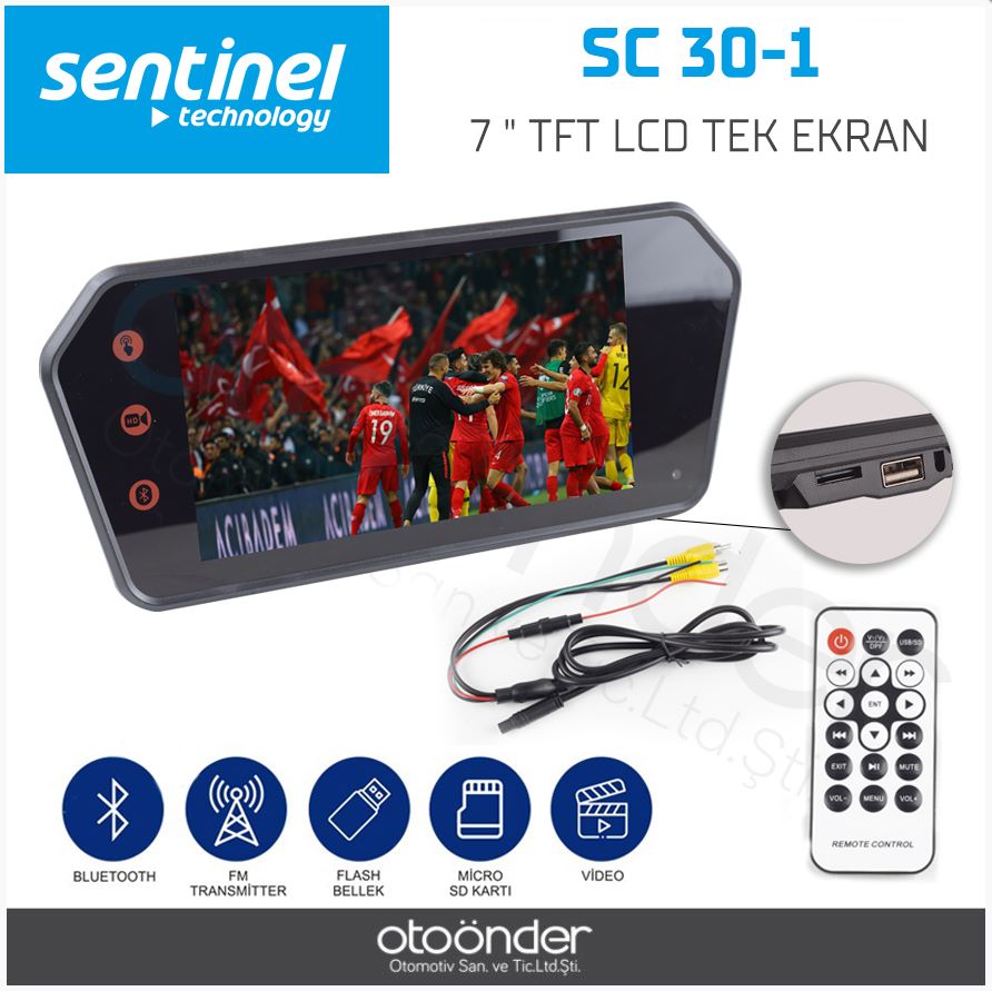 7 " TFT LCD TEK EKRAN