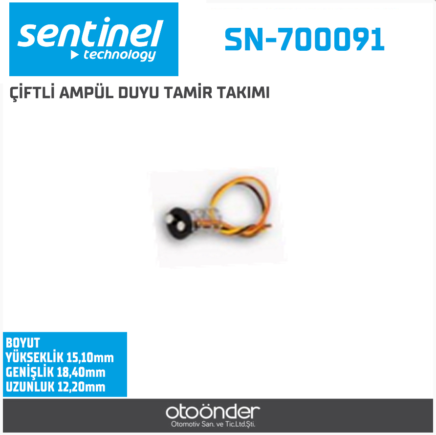 ÇİFTLİ AMPÜL DUYU TAMİR TAKIMI