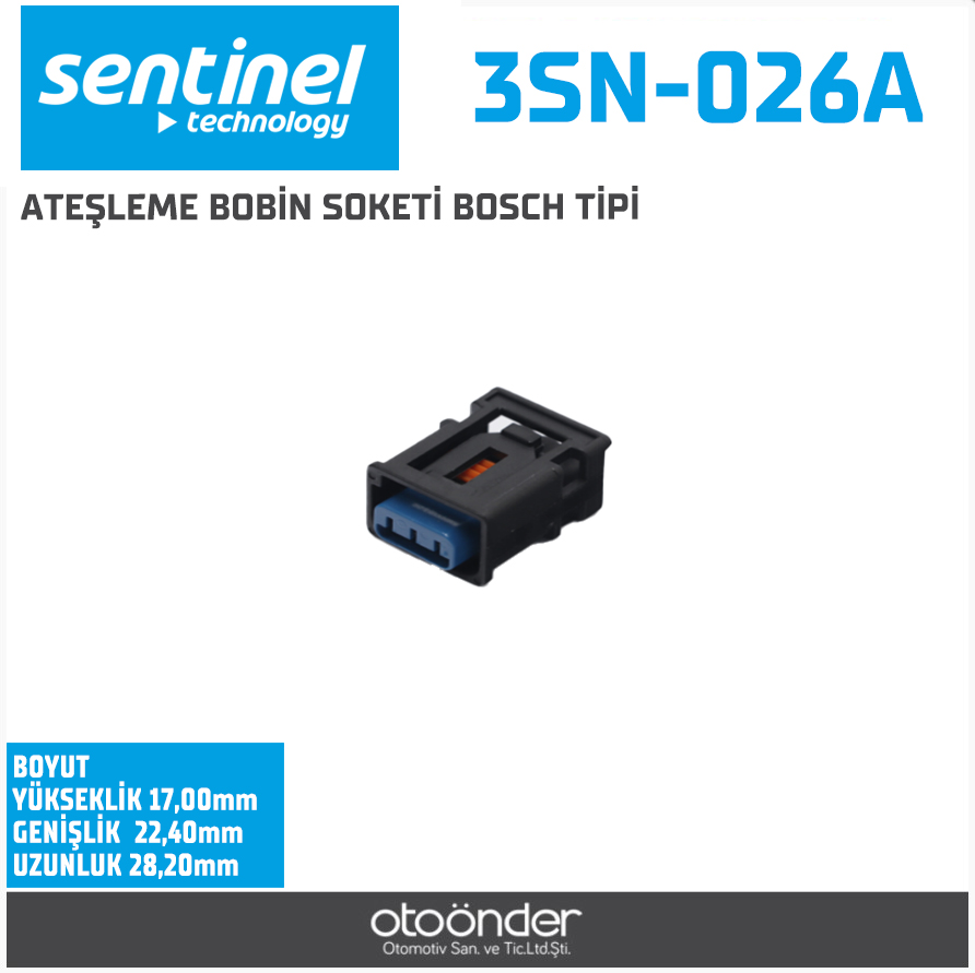 ATEŞLEME BOBİN SOKETİ BOSCH TİPİ