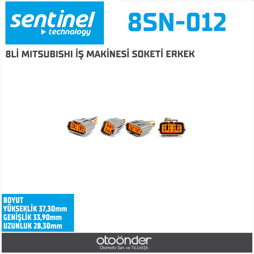 OTO ELEKTRİK TESİSAT SOKETİ[ERKEK][İŞ MAKİNESİ /MITSUBISHI]
