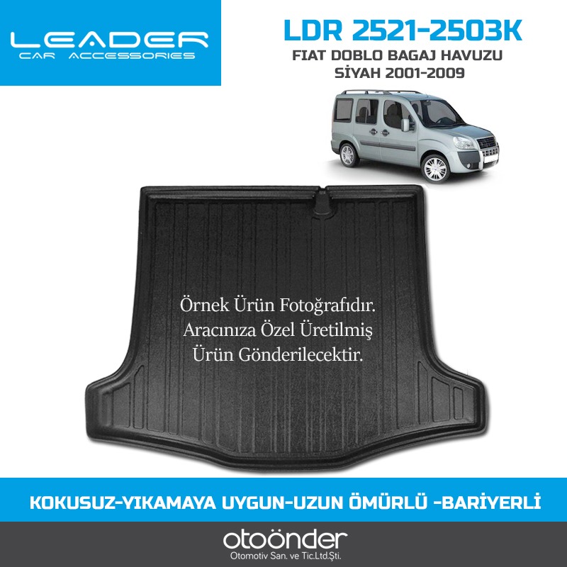 FIAT DOBLO BAGAJ HAVUZU SİYAH 2001-2009