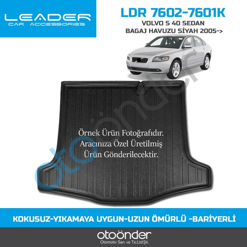 VOLVO S 40 SEDAN BAGAJ HAVUZU SİYAH 2005-2016