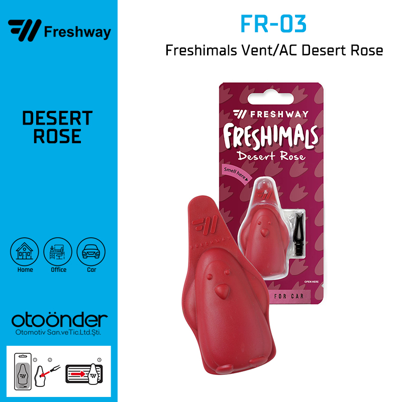 FRESHIMALS Koku ( HAYVAN ŞEKİLLİ ) Desert RoseFresh Way