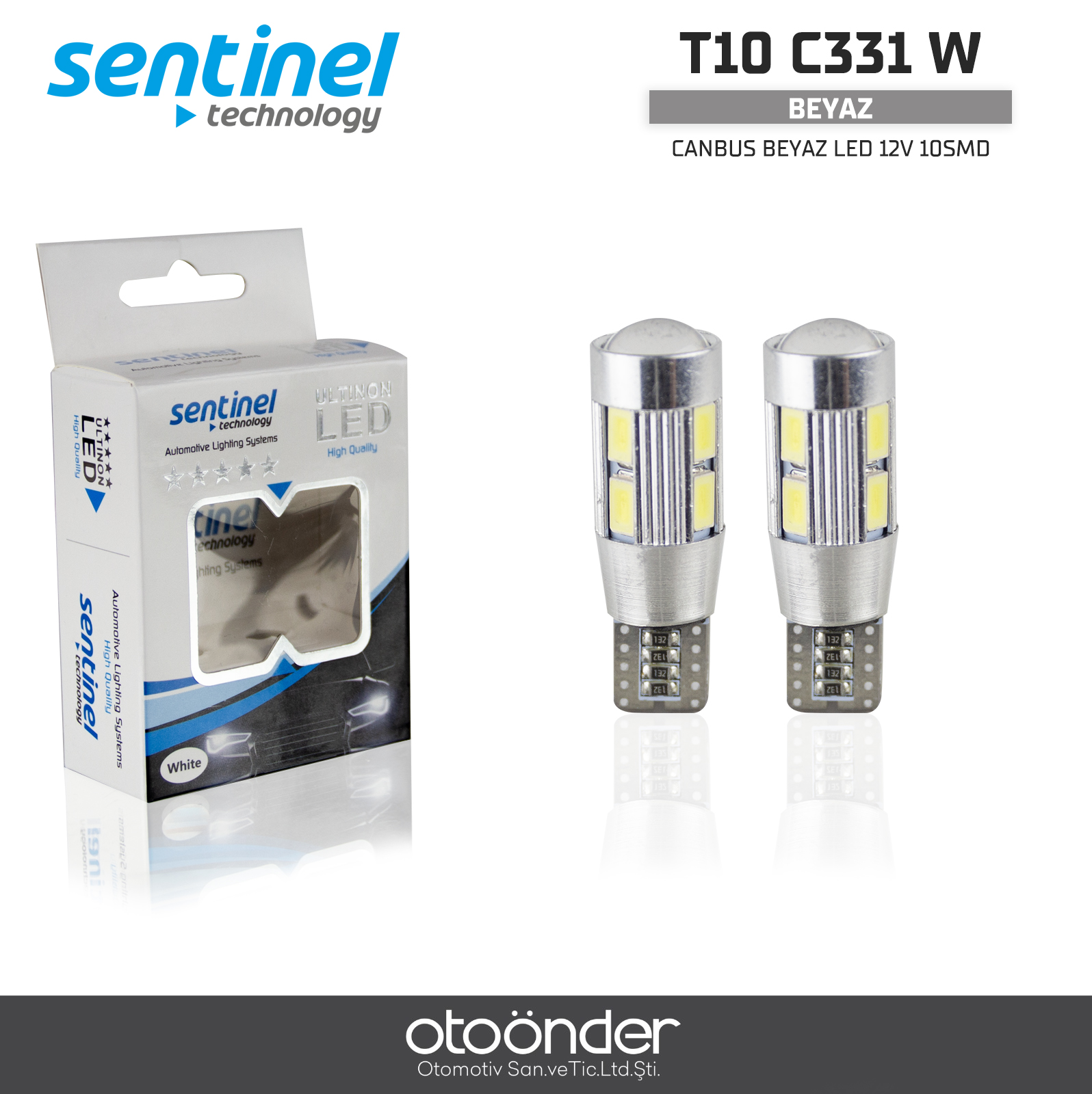 CANBUS BEYAZ LED 12V 10SMD