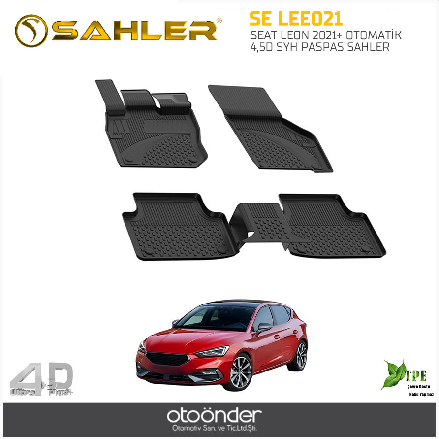 SEAT LEON 2021+ OTOMATİK 4,5D SYH PASPAS SAHLER