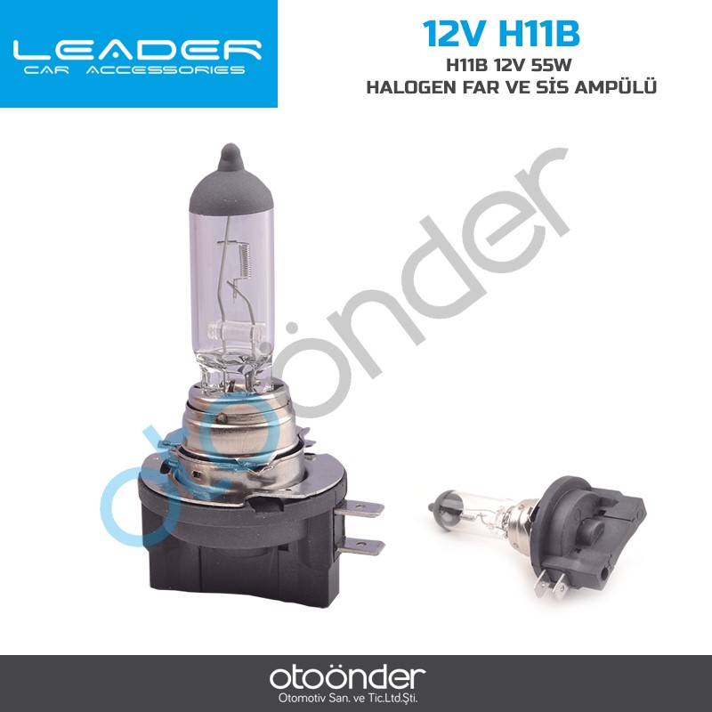 H11B 12V 55W HALOGEN FAR VE SİS AMPÜLÜ