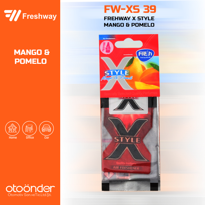 X Style DRY Kağıt Koku Mango and PomeloFresh Way