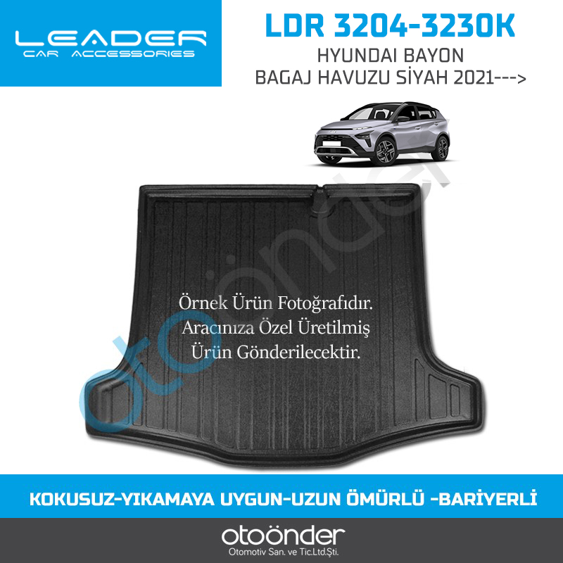 HYUNDAI BAYON BAGAJ HAVUZU SİYAH 2021--->